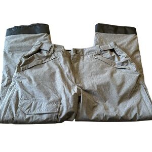 Pulse Men’s Gray Insulated Snow Ski Snowboarding Pants Size 2XL